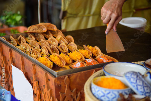 Photography Making kind of Thai sweetmeat