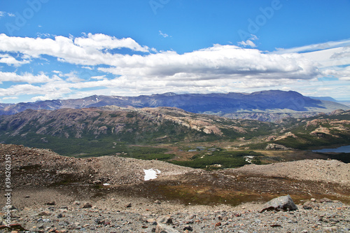 The panorama view close Fitz Roy, El Chalten, Patagonia, Argentina