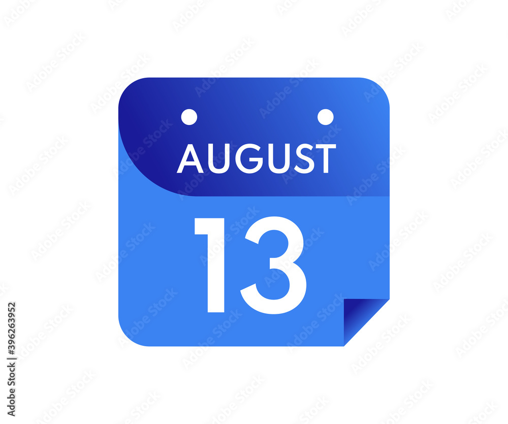 August 10 Date on a Single Day Calendar in Flat Style, 10 August calendar icon August 10 Date on a Single Day Calendar in Flat Style, 10 August calendar icon