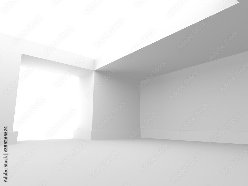 White Modern Background. Abstract Building Concept White Modern Background. Abstract Building Concept