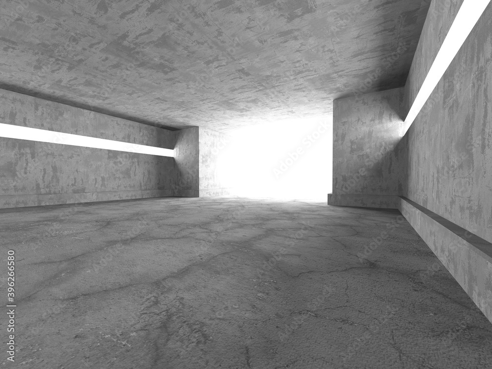 Abstract architecture background. Empty rough concrete interior Abstract architecture background. Empty rough concrete interior