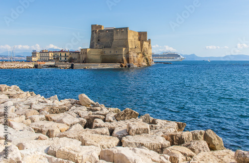  Naples, Italy - built during the 15th century, and a main landmark in Naples, Castel dell'Ovo (Egg Castle) is a seaside castle located in the Gulf of Naples