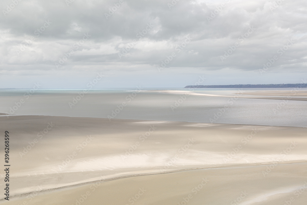 Vue de la baie du mont Saint Michel depuis l'abbaye du Mont Saint Michel 