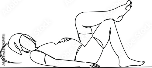 pregnant woman resting