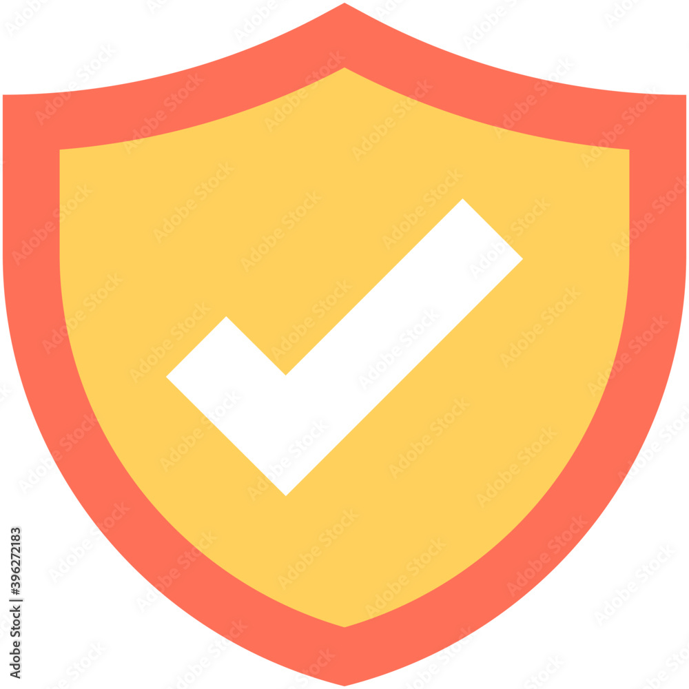 Protection Shield Flat Vector Icon
Protection Shield Flat Vector Icon
