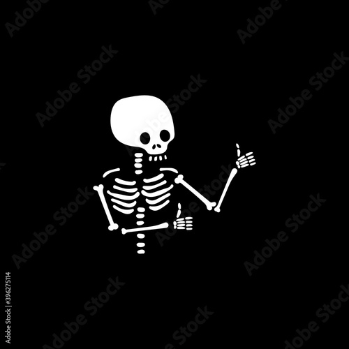 Skeleton thumbs up.