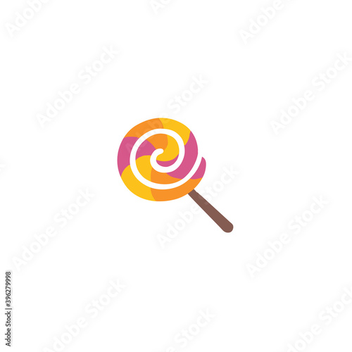 Lollipop vector isolated icon illustration. Lollipop icon