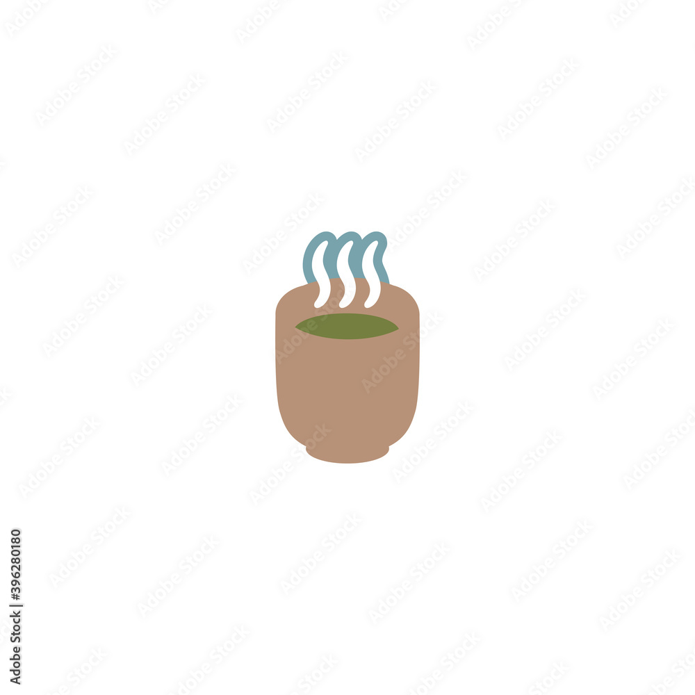 Green tea vector isolated icon illustration. Green tea icon Green tea vector isolated icon illustration. Green tea icon