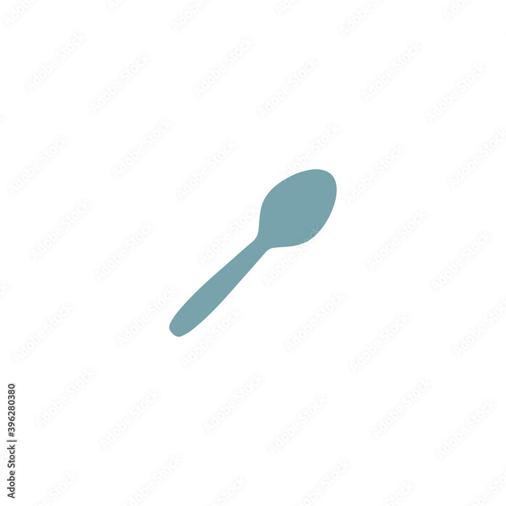 Spoon vector isolated icon illustration. Spoon icon