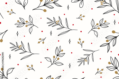 Happy Holidays Seamless pattern vector. Happy New year 2021 background. Happy Winter patterns design concept for fabric, cover, invitation card, website banner, social media story and post.