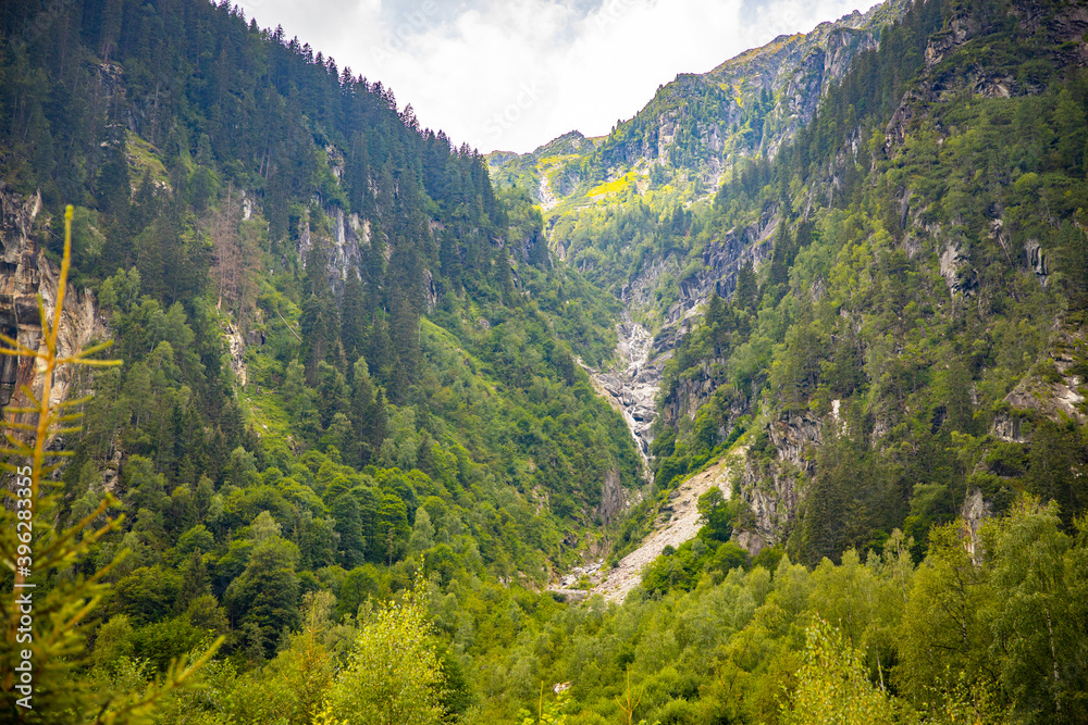 Fototapeta premium Mountain Cleft Crack Valley dale