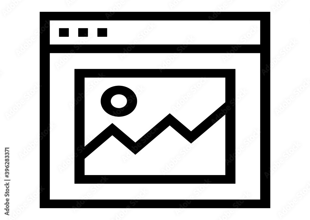 web image vector icon for apps and website web image vector icon for apps and website