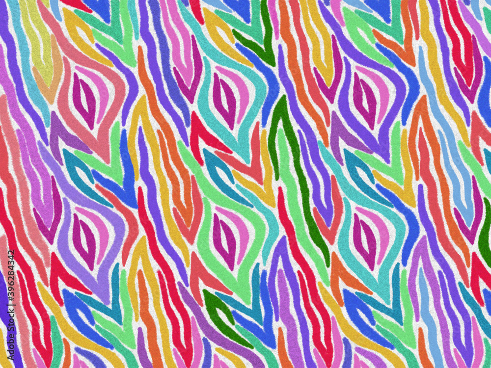 Multi-Color Zebra fur skin carpet pattern, zebra hairy background, white and rainbow texture, smooth and soft, design the graphic by using photoshop brush. Animal print safari Africa fashion concept. Multi-Color Zebra fur skin carpet pattern, zebra hairy background, white and rainbow texture, smooth and soft, design the graphic by using photoshop brush. Animal print safari Africa fashion concept.