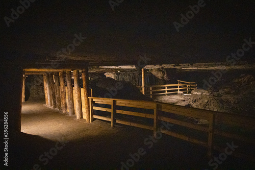 Canvas Print Salt Mine Austria Underground