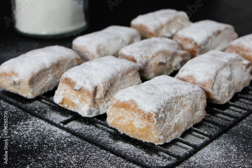 Artisan sweets in a wood oven "Danielitos" typical of Granada