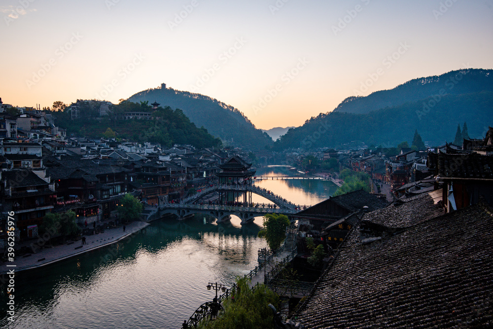  Beautiful scenery of Fenghuang ancient town