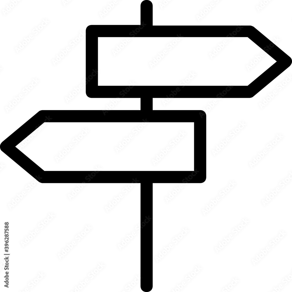 Signpost Vector Line Icon
Signpost Vector Line Icon