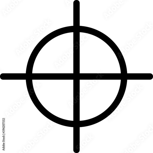  Target Vector Line Icon 