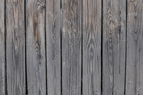 Horizontal wooden background from wooden gray planks