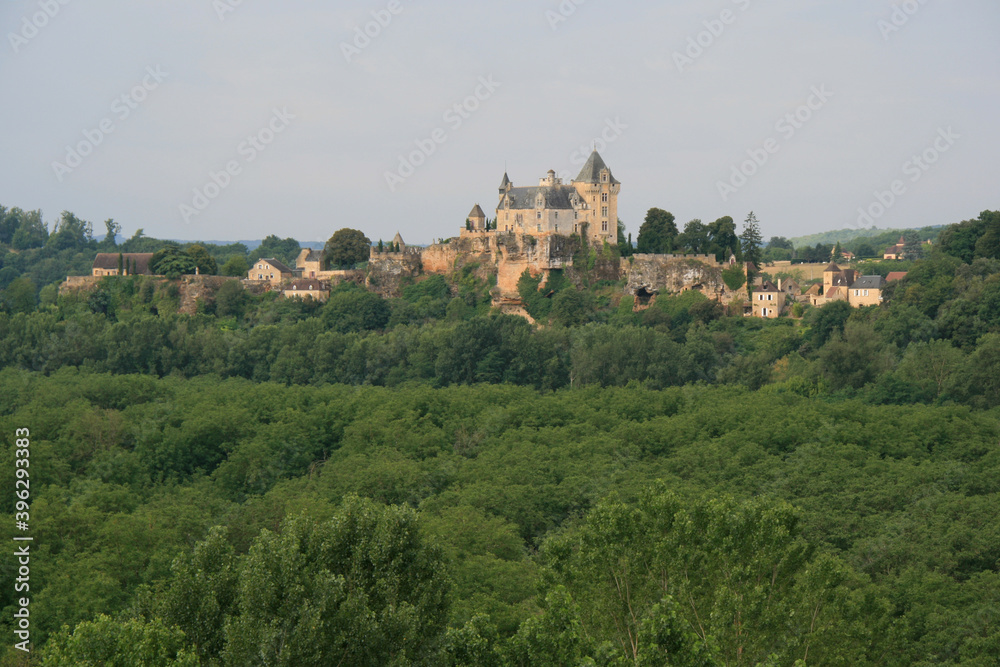 medieval montfort castle in vitrac (france) 