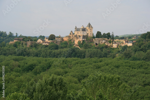 medieval montfort castle in vitrac  france  