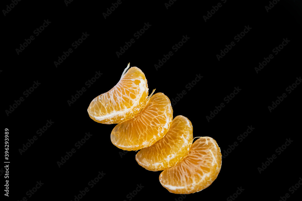 Mandarine-Mandarinenspalten