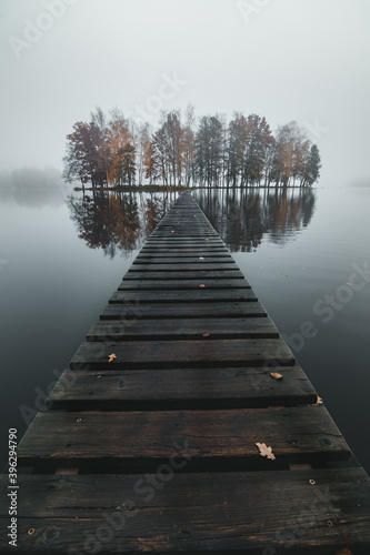 wooden bridge to island in gog © Jan Kopřiva