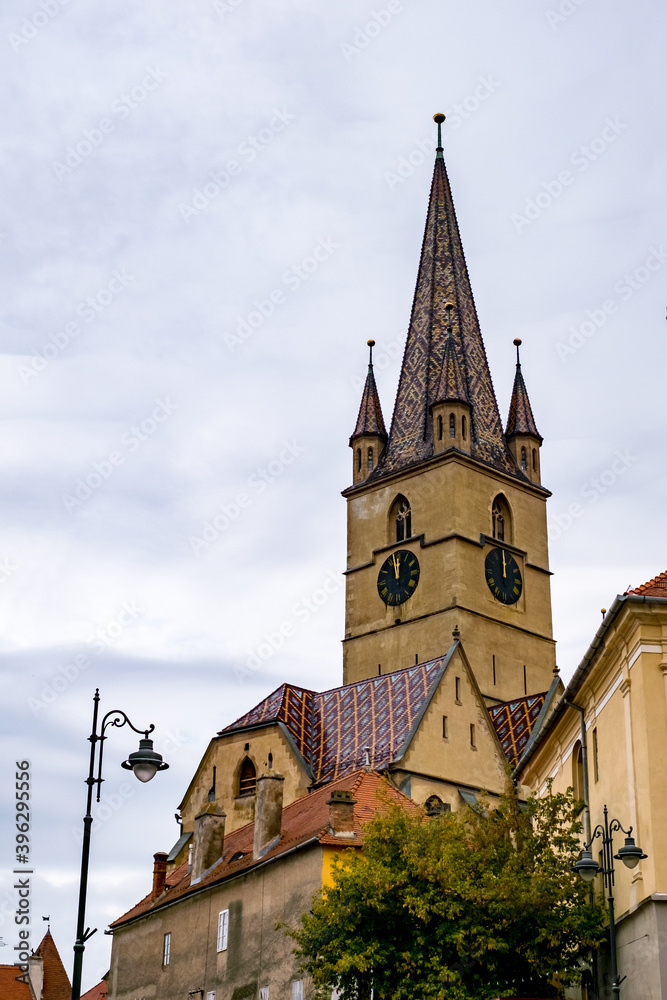 Saint Mary Lutheran Cathedral in Sibiu city, Romania