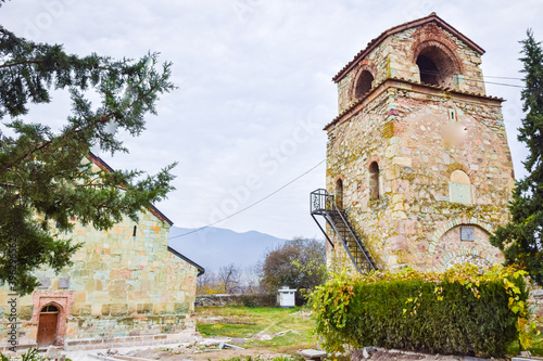 Bolnisi Zion cathedral tower and main building complex in Bolnisi. photo