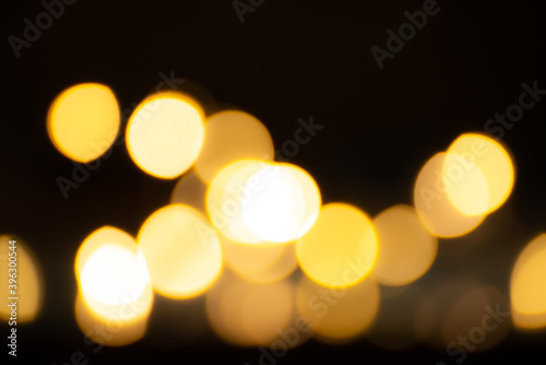 Background of gold bokeh lights © Natalia Korshunova
