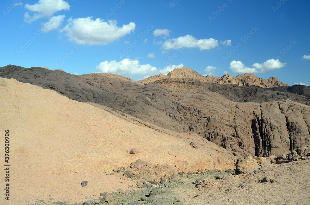 Desert of Sinai Peninsula, Egypt. Near Sharm El Sheikh