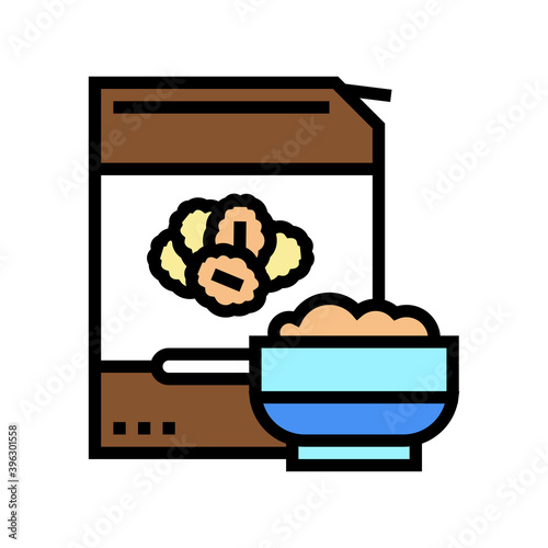 cereals oat package color icon vector. cereals oat package sign. isolated symbol illustration