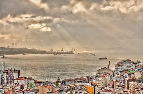 Sunrise over the Bosphorus  HDR Image