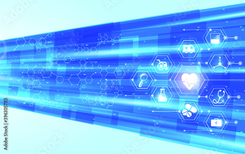 health care icon pattern medical innovation concept background design