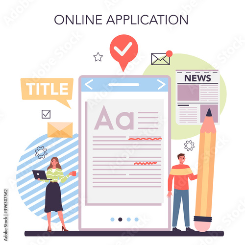 Press release online service or platform. Mass media