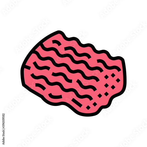 minced meat color icon vector. minced meat sign. isolated symbol illustration