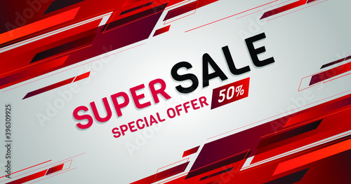 vector banner sale web background template Shopping day sale poster