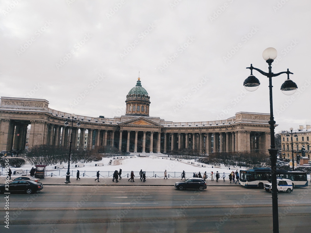 Saint Petersburg Russia - March 7, 2019: Kazan Cathedral