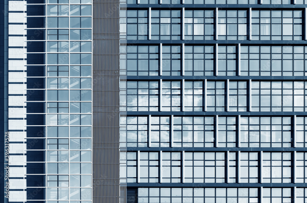 Exterior of modern architecture. Building abstract background