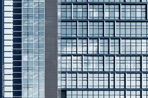 Obraz na płótnie Exterior of modern architecture. Building abstract background w salonie