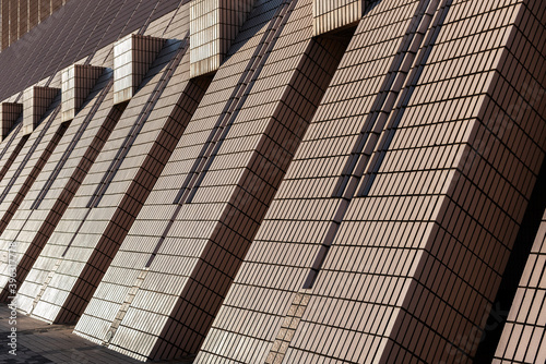 Photography Exterior of modern building. Architecture abstract background