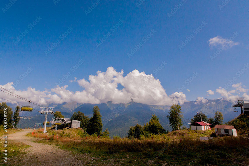 mountain village in the mountains mountain village in the mountains