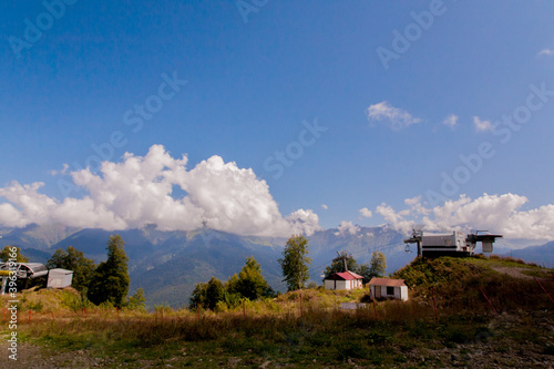 mountain village in the mountains