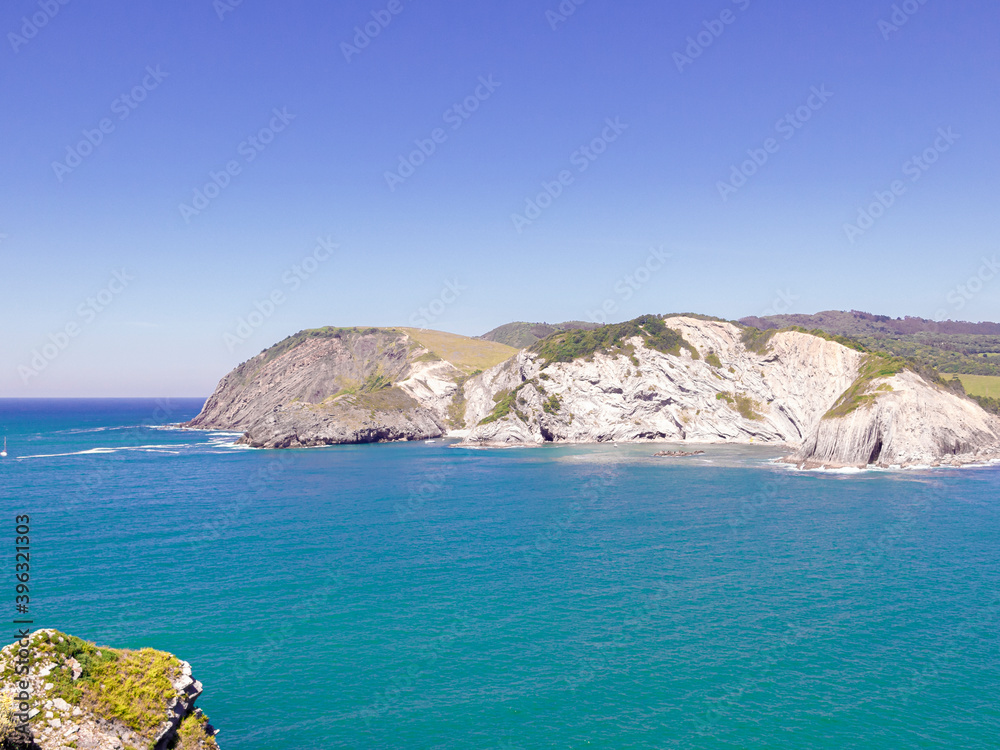 landscape in the coast in the noth of spain