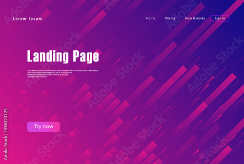 Landing page for a website