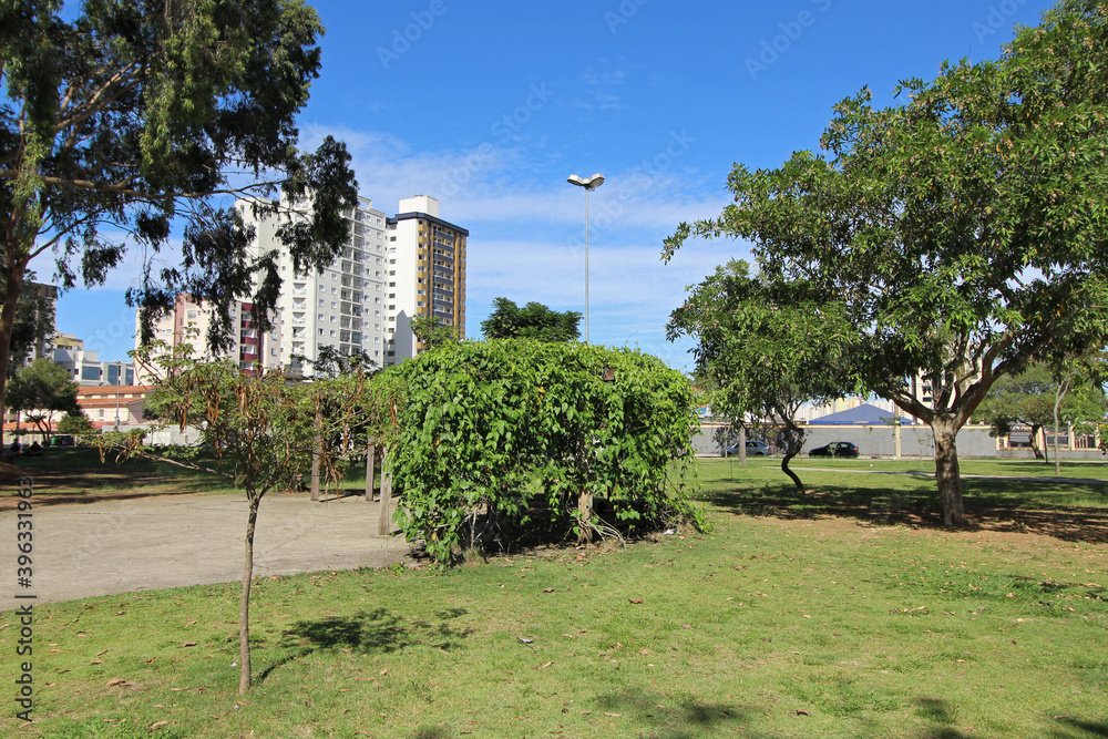 Ulisses Guimaraes Park, an urban park located in Jardim Aquarius neighborhood, Sao Jose dos Campos, SP, Brazil.
