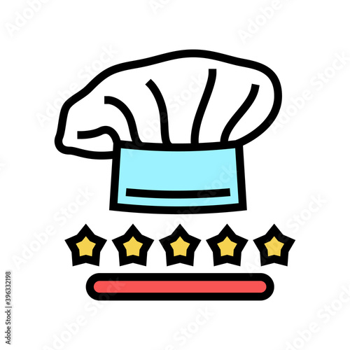 cook chef review color icon vector. cook chef review sign. isolated symbol illustration