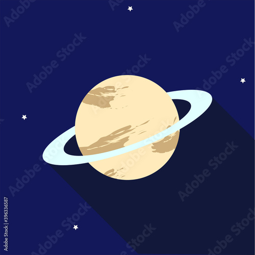 Planet in space icon/design