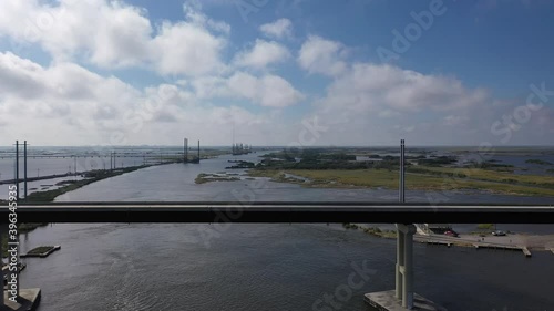 Leeville bridge over Lake Jesse in Louisiana photo