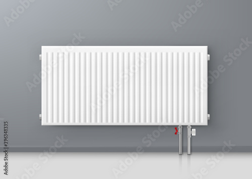 3D Aluminum Central Heating Radiator In Room
